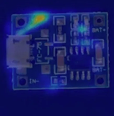 PCB inspection - AI anomaly detection overlay