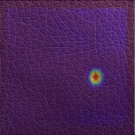 Leather goods inspection - AI defect detection overlay