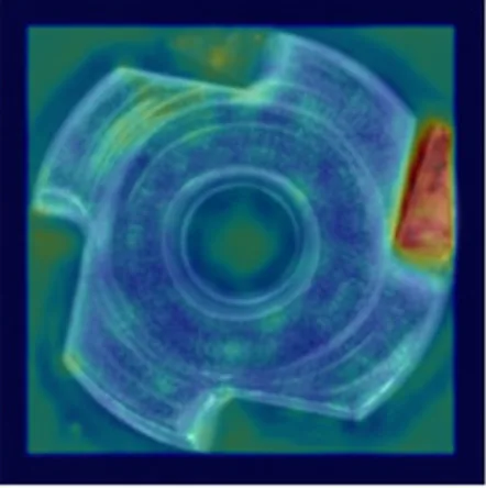 Metal fastener inspection - AI defect detection overlay